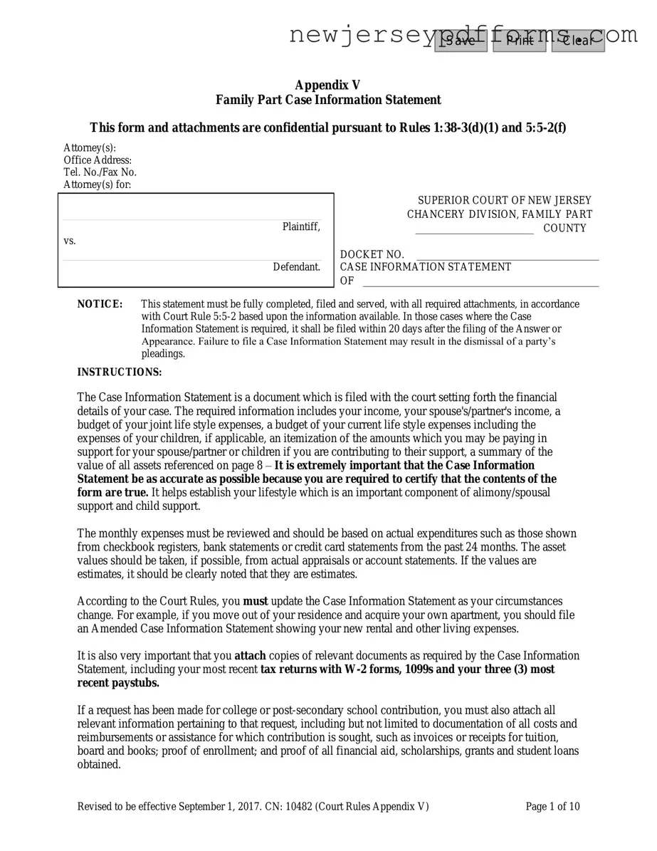 Printable Nj Cn 10482 Form