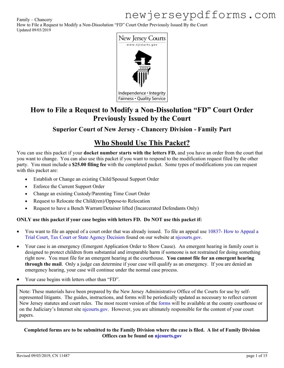 Printable Nj Court 11487 Form