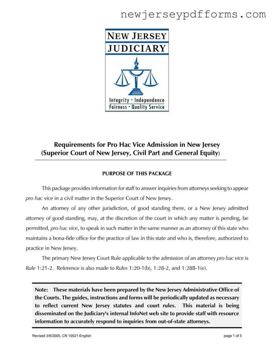 Printable Nj Pro Vice Form