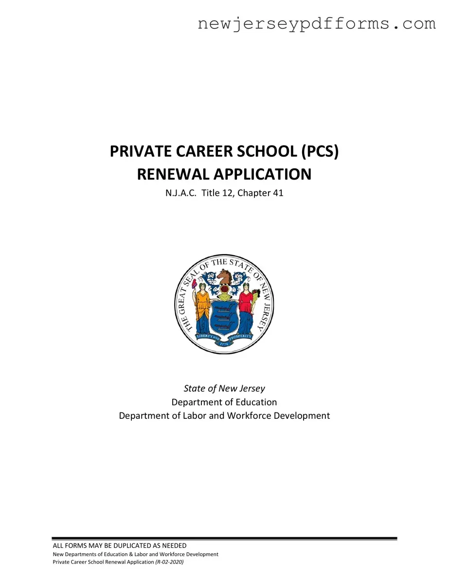 Printable Nj School Application Form