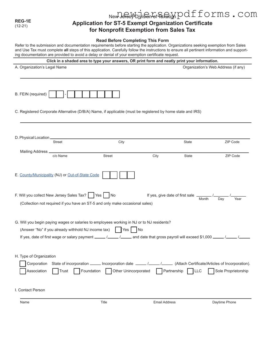 Printable Nj St 5 Form