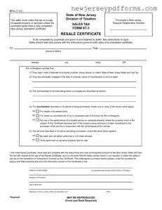 Printable St 3 New Jersey Form