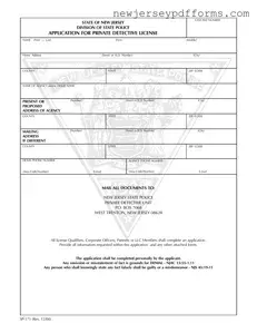 Printable New Jersey Sp 171 Form
