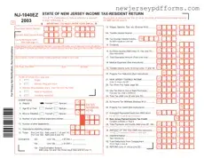 Printable Nj 1040Ez Form