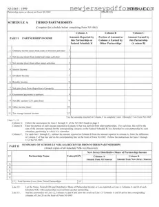 Printable Nj 1065 Schedule A Form
