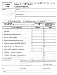 Printable Nj 1080C Form