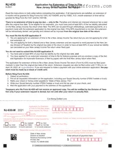 Printable Nj 630 Form