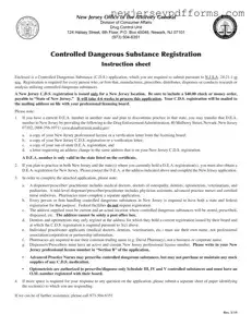 Printable Nj Application Registration Form