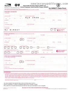 Printable Nj Direct Claim Form