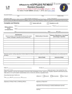 Printable Nj L 9 Form