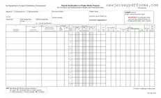 Printable Nj Payroll Certification Form