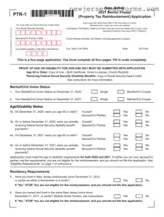 Printable Nj Ptr 1 Form