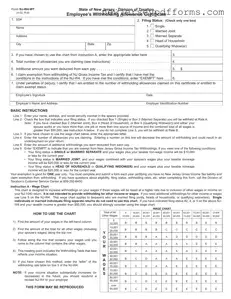 Printable Nj W4 Wt Form
